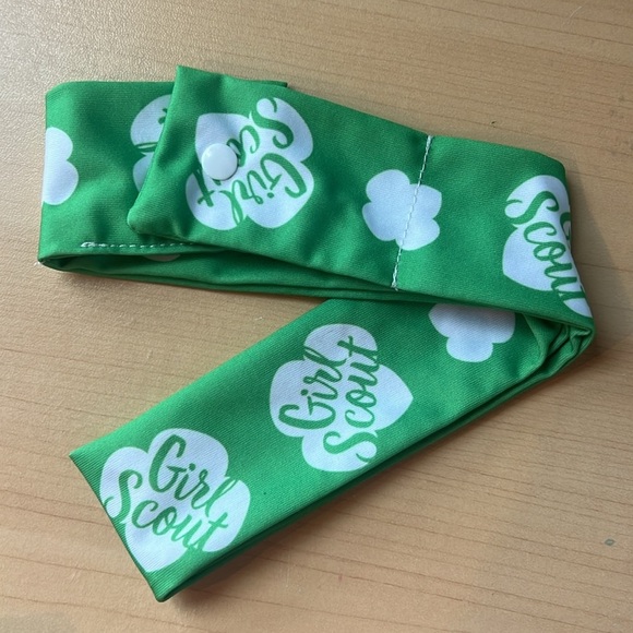 Girl Scouts green ribbon hair bow lot - Picture 5 of 8